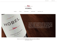 Tablet Screenshot of hobelwines.com